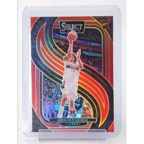 2024-25 Panini Select - Premier Level Kyshawn George #177 Red Prizm /199 (RC) - Picture 1 of 2